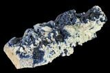 Dark Blue Fluorite on Quartz - Inner Mongolia #146661-3